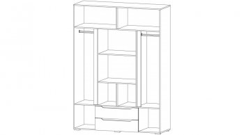 Шкаф 1600 мм Британа (Лин) в Асбесте - asbest.mebel-e96.ru