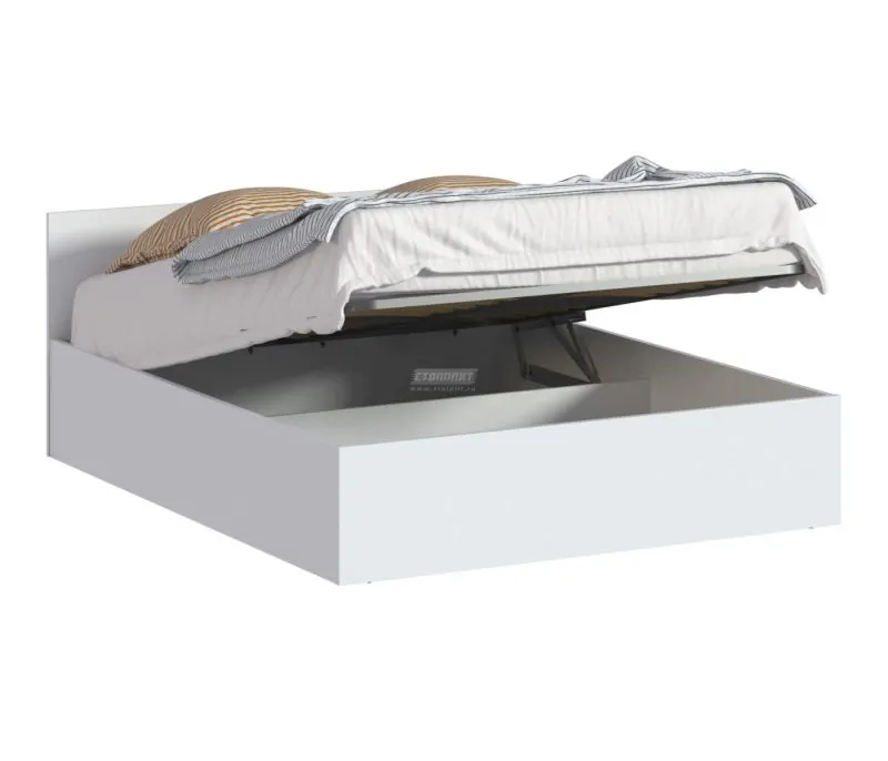 Кровать с подъемным механизмом Бруклин СБ-3359 (Белый) (СП) в Асбесте - asbest.mebel-e96.ru