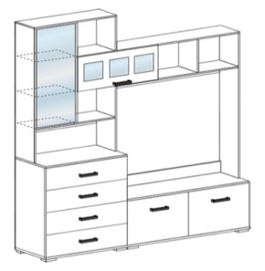 Стенка Яна ТВ 751 (СтендМ) в Асбесте - asbest.mebel-e96.ru