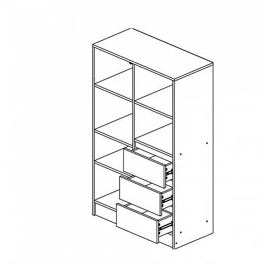 Шкаф комбинированный Челси Color (Миф) в Асбесте - asbest.mebel-e96.ru