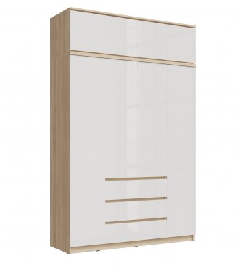 Шкаф 1600 мм Челси с антресолью сонома (Миф) в Асбесте - asbest.mebel-e96.ru