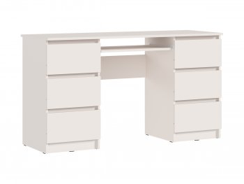Письменный стол Челси 6 ящиков кашемир (Миф) в Асбесте - asbest.mebel-e96.ru