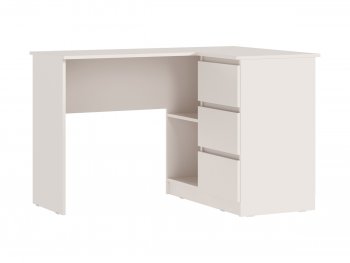 Письменный стол угловой + Стеллаж Челси кашемир (Миф) в Асбесте - asbest.mebel-e96.ru