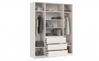 Шкаф 1600 мм Челси с антресолью Кашемир (Миф) в Асбесте - asbest.mebel-e96.ru