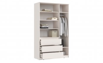 Шкаф 1200 мм Челси с антресолью, сонома/белый (Миф) в Асбесте - asbest.mebel-e96.ru