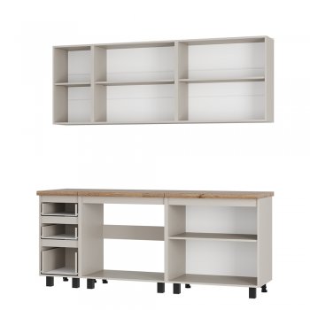 Кухонный гарнитур Честер 2000 мм кашемир (БТС) в Асбесте - asbest.mebel-e96.ru