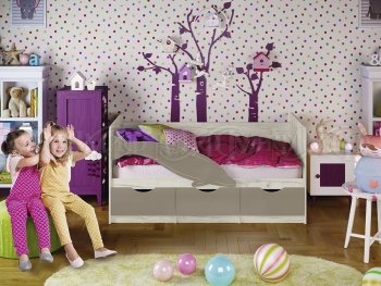 Кровать Дельфин №1 шарли мокко (Миф) в Асбесте - asbest.mebel-e96.ru