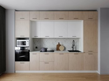 Кухонный гарнитур 3400 мм Демо ЛДСП/МДФ (Санвут) в Асбесте - asbest.mebel-e96.ru