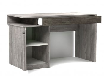 Стол письменный Денвер Риббек серый (СБК) в Асбесте - asbest.mebel-e96.ru