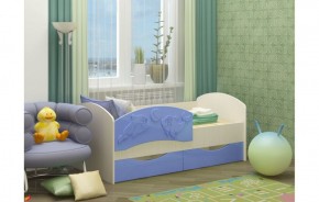 Детская кровать Дельфин-3 МДФ голубой, 80х160 в Асбесте - asbest.mebel-e96.ru