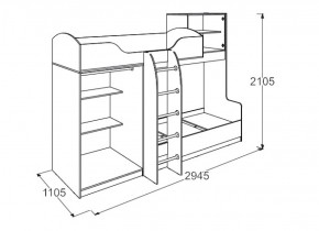 Набор детской мебели Омега-18 (модульная) в Асбесте - asbest.mebel-e96.ru