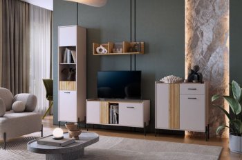 Стенка Доминика модульная  (Мебельсон) в Асбесте - asbest.mebel-e96.ru