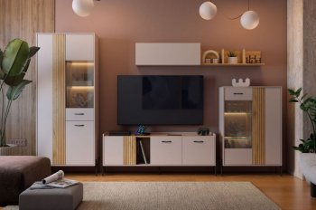 Стенка Доминика модульная  (Мебельсон) в Асбесте - asbest.mebel-e96.ru