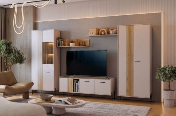 Стенка Доминика модульная  (Мебельсон) в Асбесте - asbest.mebel-e96.ru