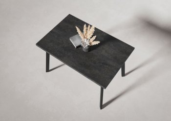 Стол нераздв. Дублин 32 КРАФТ В2, ЛДСП Цемент темный (Вудман) в Асбесте - asbest.mebel-e96.ru