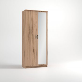 Шкаф 960 мм 2-х ств. «Дуэт Люкс» с зеркалом (Эко) в Асбесте - asbest.mebel-e96.ru