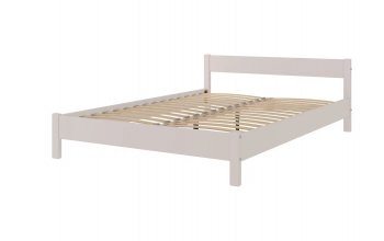Кровать из массива Эби Льняной (БМ) в Асбесте - asbest.mebel-e96.ru