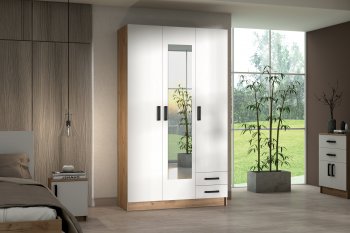 Шкаф 1200 мм Эконом с зеркалом (Зарон) в Асбесте - asbest.mebel-e96.ru | фото