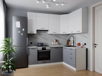 Угловой кухонный гарнитур Элеганция 2200*1600 мм Sanvut в Асбесте - asbest.mebel-e96.ru