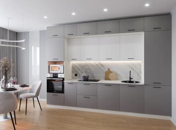 Кухонный гарнитур Элеганция 3400 мм (Санвут) в Асбесте - asbest.mebel-e96.ru