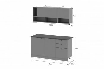 Кухонный гарнитур Энни 1600 мм (МИ) в Асбесте - asbest.mebel-e96.ru