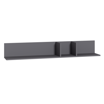 Полка Эйр 16.490 графит (Моби) в Асбесте - asbest.mebel-e96.ru | фото