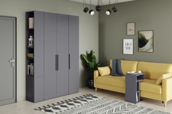 Шкаф модульный Эйр, графит (Моби) в Асбесте - asbest.mebel-e96.ru