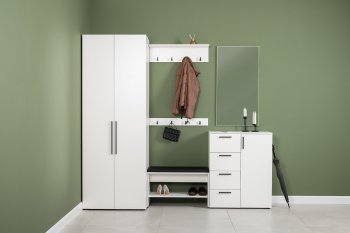 Тумба для обуви Эйр 16.130 белый (Моби) в Асбесте - asbest.mebel-e96.ru