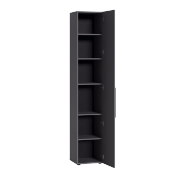 Шкаф модульный Эйр, графит (Моби) в Асбесте - asbest.mebel-e96.ru