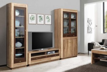 Стенка Фантазия модульная (Олмеко) в Асбесте - asbest.mebel-e96.ru