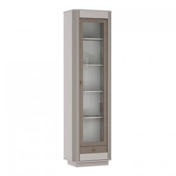 Шкаф витрина 34.06 Фантазия кашемир (Олмеко) в Асбесте - asbest.mebel-e96.ru | фото