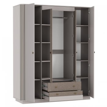 Шкаф 1700 мм Фантазия 34.01 кашемир (Олмеко) в Асбесте - asbest.mebel-e96.ru