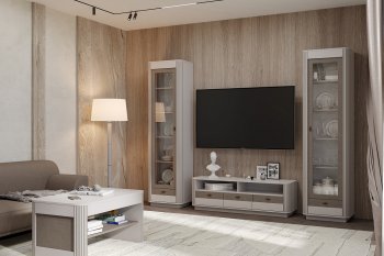 Стенка Фантазия модульная, кашемир (Олмеко) в Асбесте - asbest.mebel-e96.ru