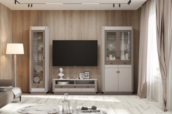 Стенка Фантазия модульная, кашемир (Олмеко) в Асбесте - asbest.mebel-e96.ru
