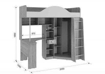 Уголок школьника Фэнтези (Мебельсон) в Асбесте - asbest.mebel-e96.ru