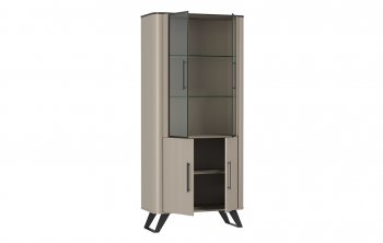Шкаф витрина 76.01 Фиделия (Олмеко) в Асбесте - asbest.mebel-e96.ru