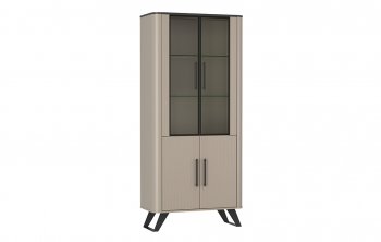 Шкаф витрина 76.01 Фиделия (Олмеко) в Асбесте - asbest.mebel-e96.ru