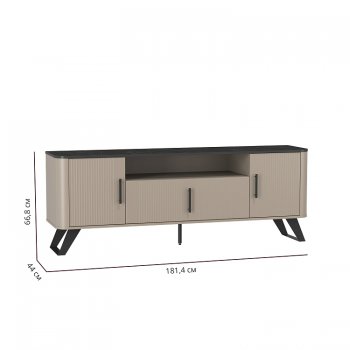 Тумба для ТВ 76.05 Фиделия (Олмеко) в Асбесте - asbest.mebel-e96.ru