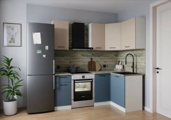 Кухонный гарнитур угловой Фьюжн 2000*1200 мм (Sanvut) в Асбесте - asbest.mebel-e96.ru