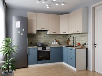 Угловой кухонный гарнитур Фьюжн 2200*1600 мм Sanvut в Асбесте - asbest.mebel-e96.ru