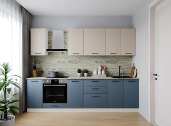 Кухонный гарнитур Фьюжн 2800 (Санвут) в Асбесте - asbest.mebel-e96.ru