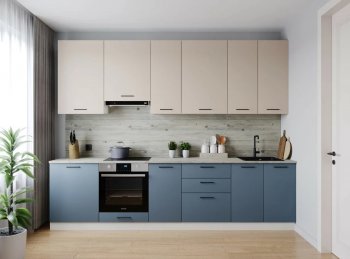 Кухонный гарнитур высокий Фьюжн 3000 мм (Санвут) в Асбесте - asbest.mebel-e96.ru