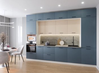 Кухонный гарнитур Фьюжн 3400 мм (Санвут) в Асбесте - asbest.mebel-e96.ru