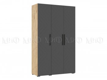 Спальный гарнитур Флэш крафт/графит, модульный (Миф) в Асбесте - asbest.mebel-e96.ru