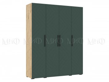 Спальный гарнитур Флэш крафт/грин, модульный (Миф) в Асбесте - asbest.mebel-e96.ru