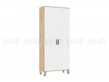 Шкаф 900 мм Флэш (прихожая) крафт/белый (Миф) в Асбесте - asbest.mebel-e96.ru