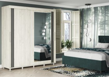 Шкаф-купе 2000 мм Форест крафт белый (Стиль) в Асбесте - asbest.mebel-e96.ru