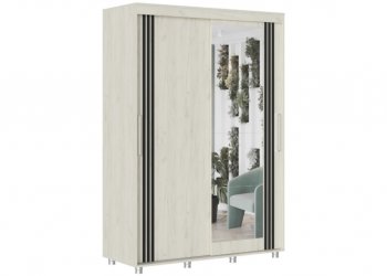 Шкаф-купе 1500 мм Форест крафт белый (Стиль) в Асбесте - asbest.mebel-e96.ru