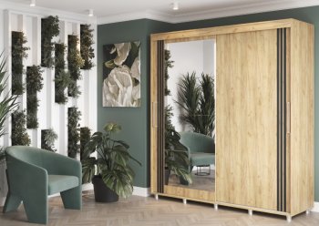 Шкаф-купе 2000 мм Форест крафт золотой(Стиль) в Асбесте - asbest.mebel-e96.ru