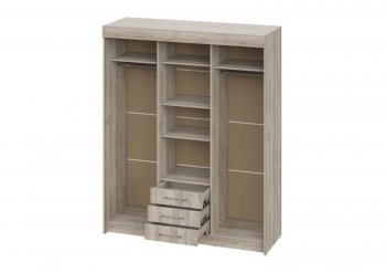 Шкаф-купе 1700 мм Фортуна (Дуб крафт серый) (ИЦ) в Асбесте - asbest.mebel-e96.ru